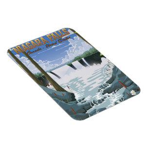 Niagara Falls Travel Poster Magnet