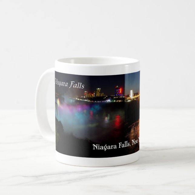 Niagara Falls u. Friedensbrücken-Tasse Kaffeetasse (Vorderseite Links)