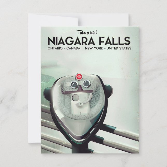 Niagara Falls - USA - Kanada Vintage Reiseplakat (Vorderseite)