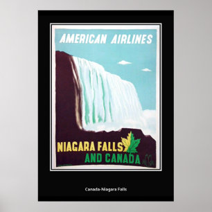 Niagara Falls Vintage Retro Druck Poster