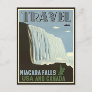 Niagara Falls Vintage Travel Poster Postkarte