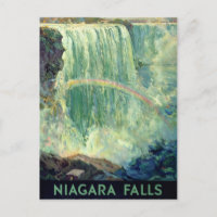 Niagara Falls Vintage Travel Poster Zurück