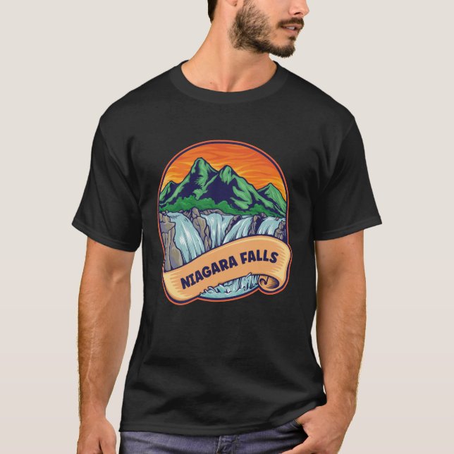 Niagara Falls Wasserfall Abenteuer T-Shirt (Vorderseite)