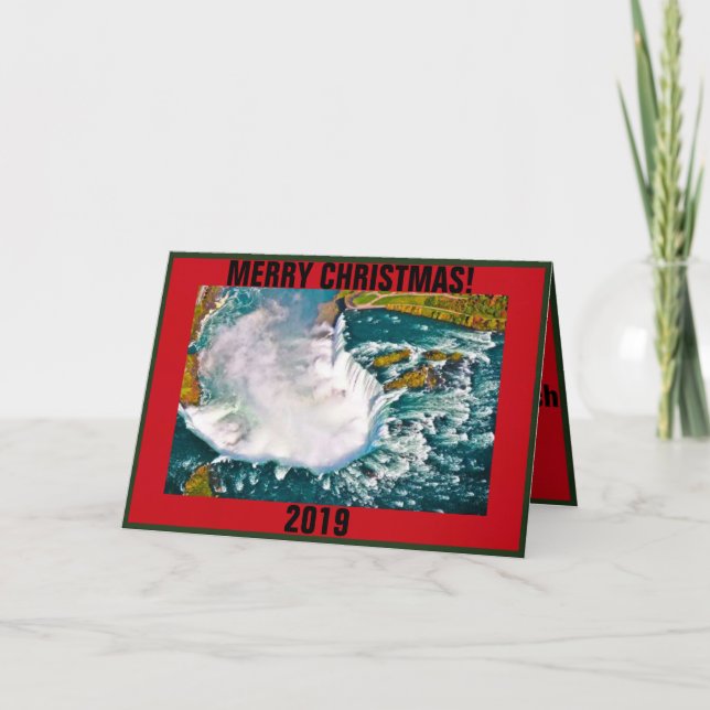 Niagara Falls Weihnachtskarte Karte (Vorderseite)
