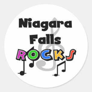 Niagara- Fallsfelsen Runder Aufkleber