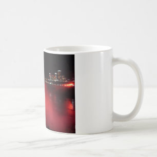 Niagara- Fallskaffee-Tassen-Nachtrote Licht-Foto Kaffeetasse