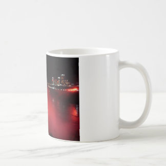 Niagara- Fallskaffee-Tassen-Nachtrote Licht-Foto Kaffeetasse