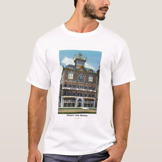 Niagara- Fallsmuseum, Ansicht einer Wasser-Nymphe T-Shirt (Vorderseite)