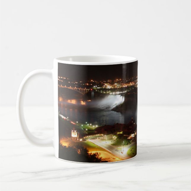 Niagara- Fallsnachtlichter Kaffeetasse (Links)