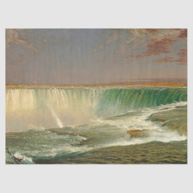 Niagara- Fallswasserfall-Fluss-Seidenpapier Seidenpapier (Vorderseite)