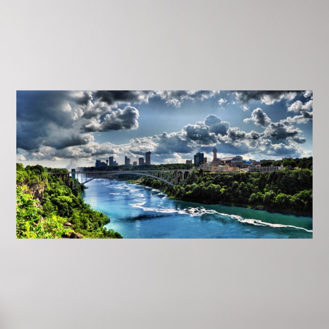 Niagara River / Rainbow Bridge Poster (Vorne)