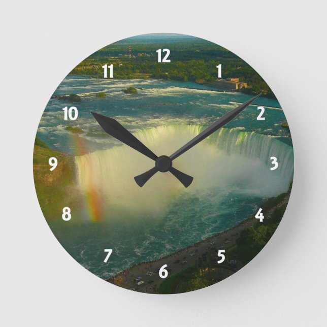 Niagara-Rosshuh Runde Wanduhr (Vorderseite)
