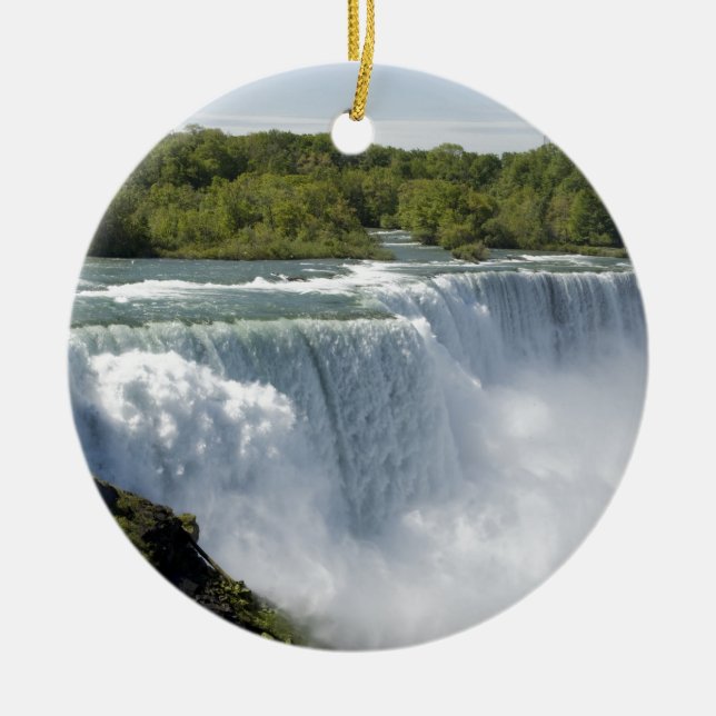 Niagara-Wasserfall Keramik Ornament (Vorne)