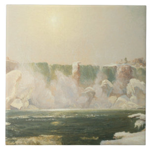 Niagarafälle im Winter (Eis im Wasser) Fliese