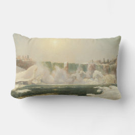 Niagarafälle im Winter (Eis im Wasser) Lendenkissen