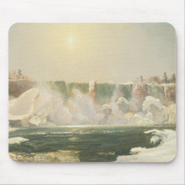 Niagarafälle im Winter (Eis im Wasser) Mousepad