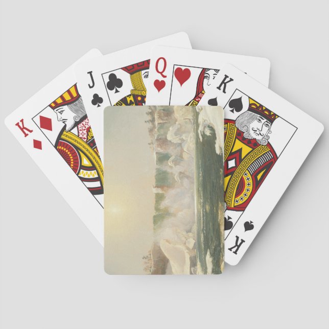 Niagarafälle im Winter (Eis im Wasser) Spielkarten (Rückseite)