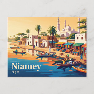 Niamey, Niger Postkarte