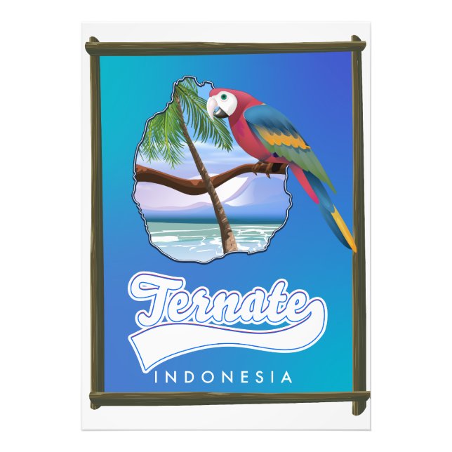 Nias Island Indonesia Reiseplan Fotodruck (Vorne)