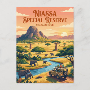 Niassa-Reservat Mosambik Postkarte