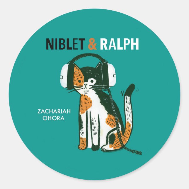 Niblet & Ralph Runder Aufkleber (Vorderseite)