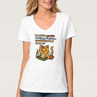 Nibs the Cat: Guests? No Thanks! T-Shirt