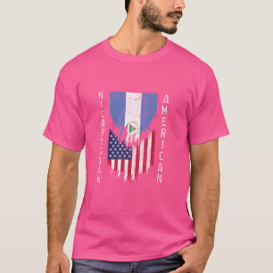 Nicaragua - Amerikanische Flaggen - Torn Nicaragua T-Shirt