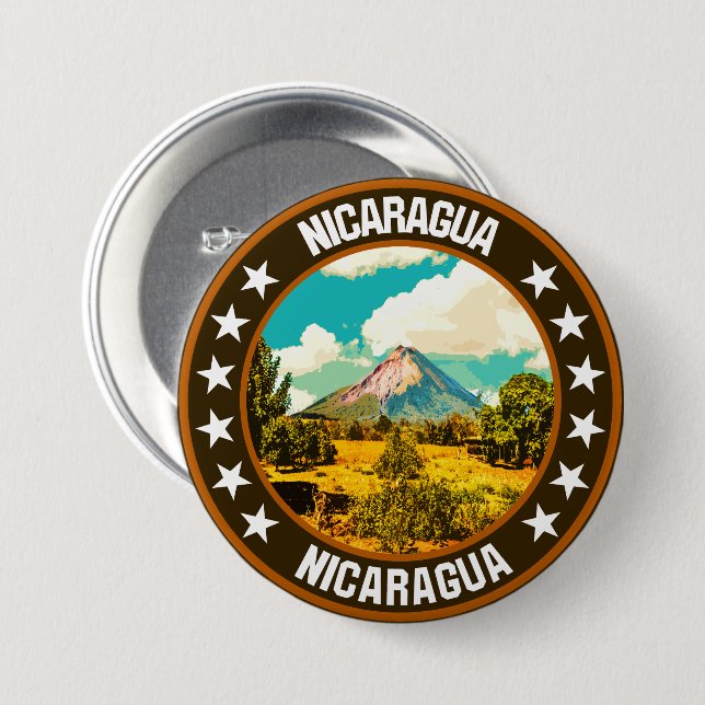 Nicaragua Button (Vorne & Hinten)