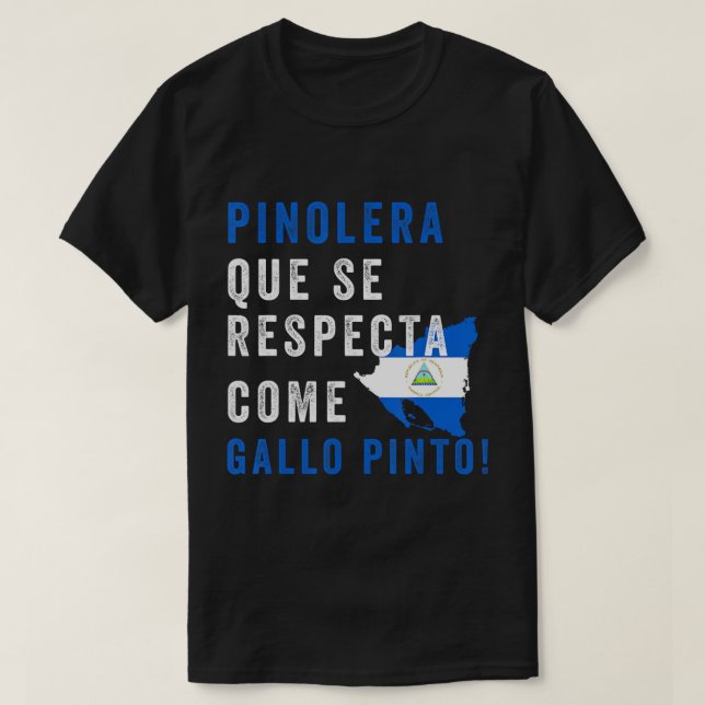 Nicaragua Flag Camiseta Nicaraguan Mujer Pinolera T-Shirt (Design vorne)