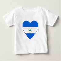 Nicaragua Flag Herz T - Shirt