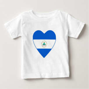 Nicaragua Flag Herz T - Shirt