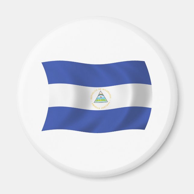 Nicaragua Flag Magnet (Vorne)
