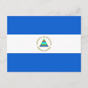 Nicaragua Flag Postcard Postkarte