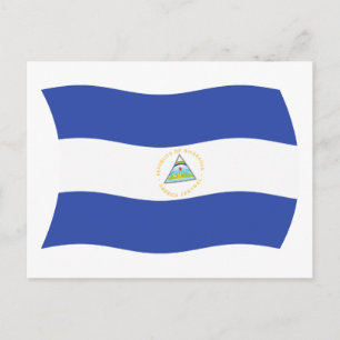 Nicaragua Flag Postcard Postkarte