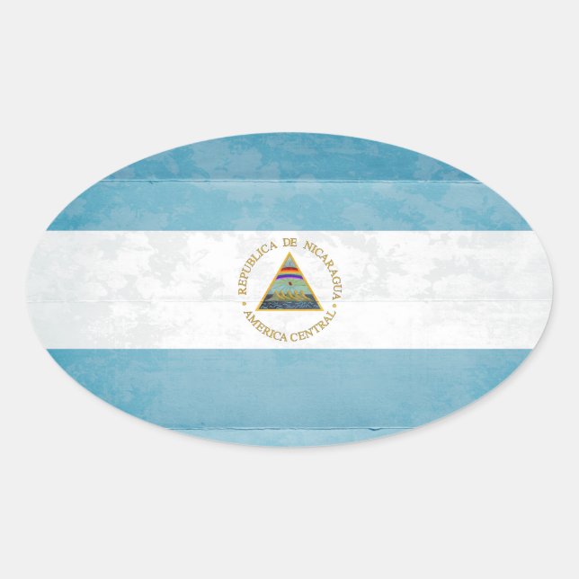 Nicaragua Flag Stickers (Vorderseite)