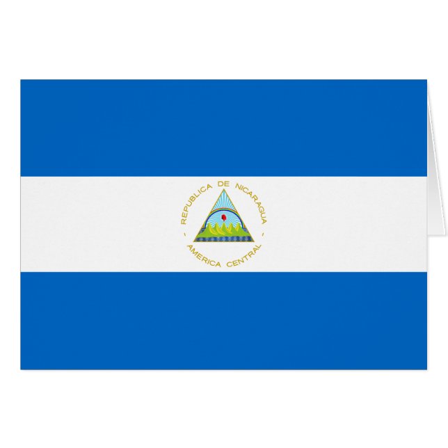 Nicaragua-Flagge (Vorderseite (Horizontal))