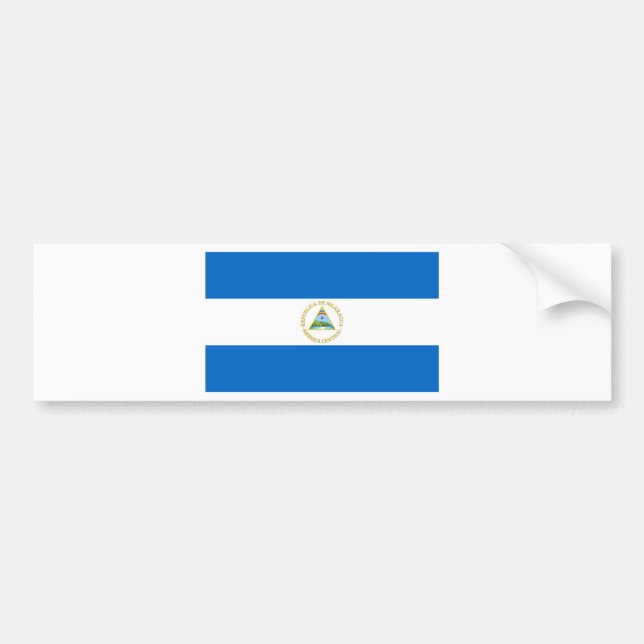 Nicaragua-Flagge Autoaufkleber (Vorne)