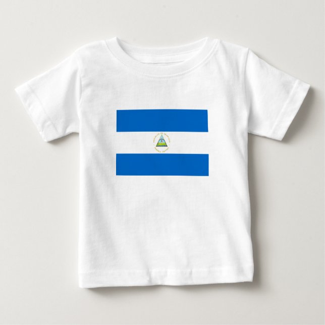 Nicaragua-Flagge Baby T-shirt (Vorderseite)