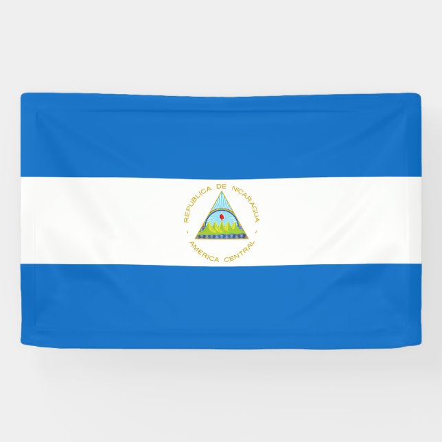 Nicaragua-Flagge Banner (Horizontal)