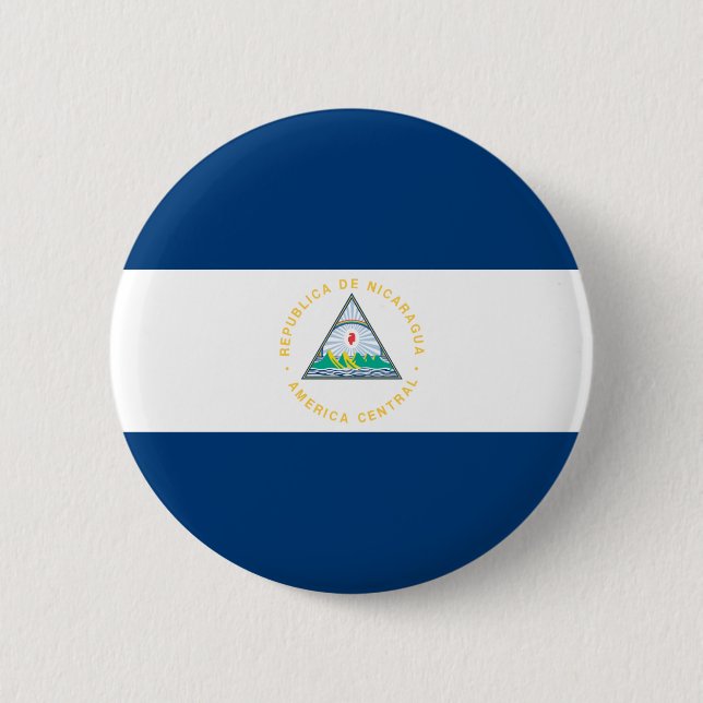 Nicaragua-Flagge Button (Vorderseite)