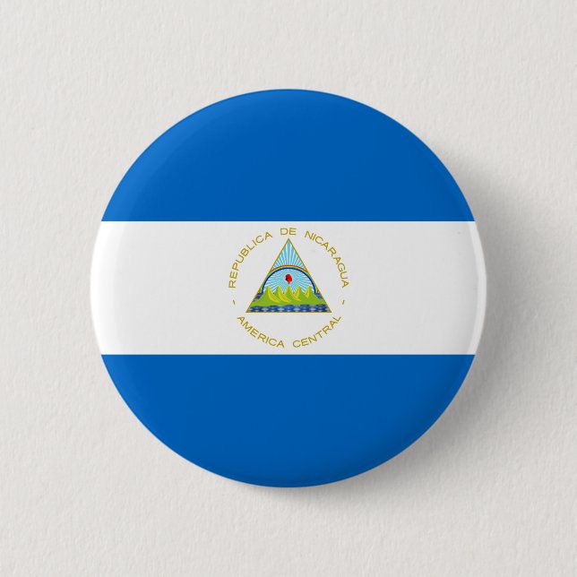 Nicaragua-Flagge Button (Vorderseite)