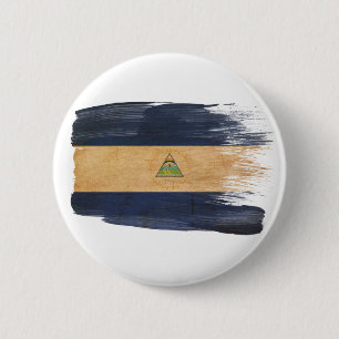 Nicaragua-Flagge Button