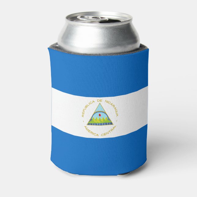 Nicaragua-Flagge Dosenkühler (Kanne Rückseite)