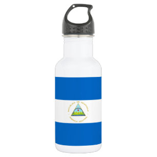 Nicaragua-Flagge Edelstahlflasche