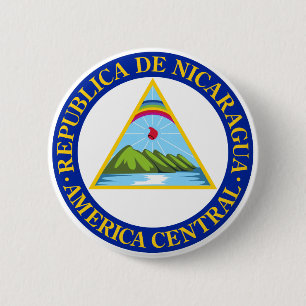 NICARAGUA - Flagge/Emblem/Wappen/Symbol Button