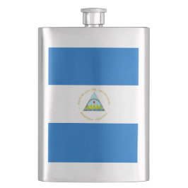 Nicaragua-Flagge Flachmann