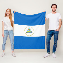 Nicaragua-Flagge Fleecedecke