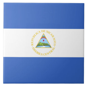 Nicaragua-Flagge Fliese