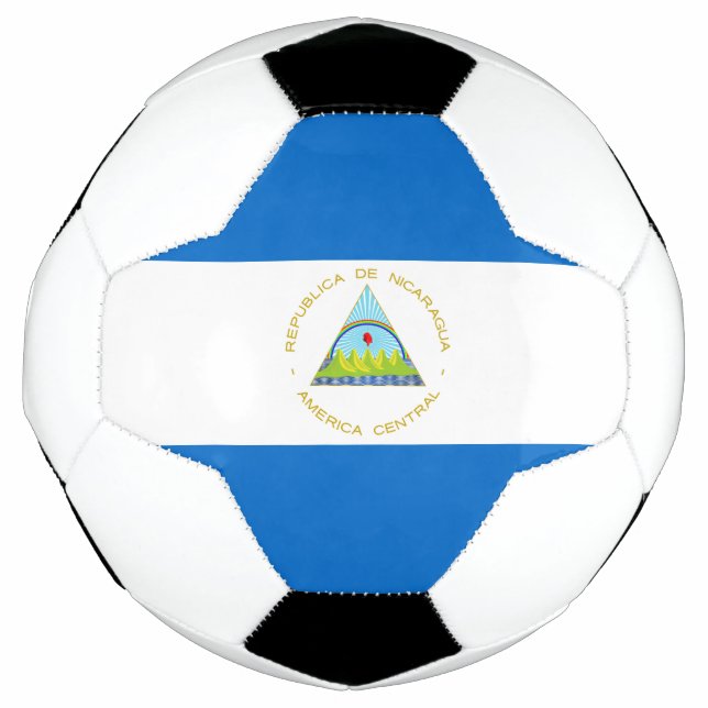 Nicaragua-Flagge Fußball (Vorderseite)
