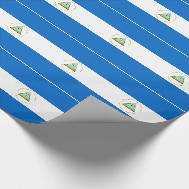Nicaragua-Flagge Geschenkpapier (Ecke)